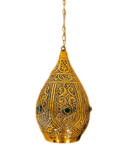 Brass Ceiling Jeweled Lamp Shades Pendant
